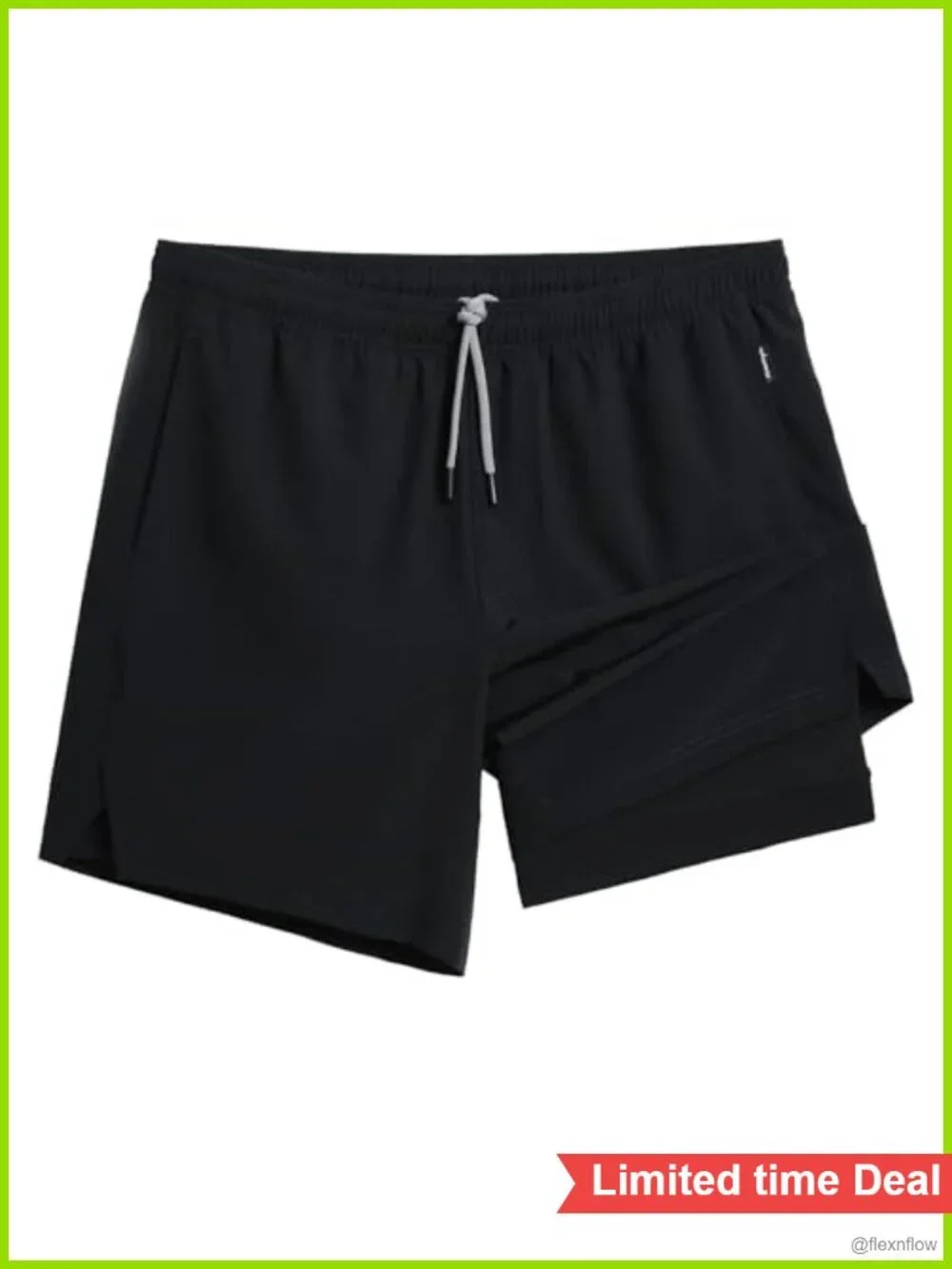 Men's 2-in-1 Athletic Shorts with Compression Liner, Quick Dry 7-inch Inseam